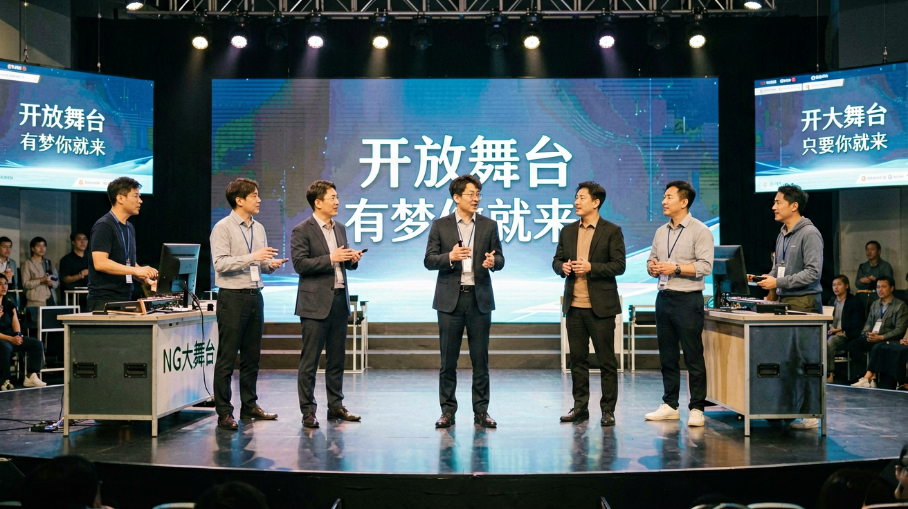 开放舞台,多位表演者同台展示